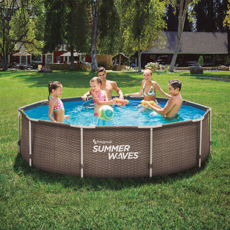 PISCINA TUB.366X76 CM+DEPUR.IMIT.RATTAN -  EHLIS (1/4)