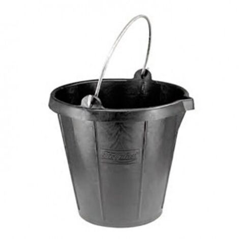 CUBO PLASTICO DE OBRA GRADUADO CON PICO (15 L.) - RUBI (1/10)