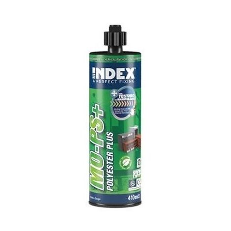 (410 ml) ANCLAJE QUIMICO PARA GRANDES CARGAS EN ELEMENTOS MACIZOS POLYESTER SIN ES - INDEX