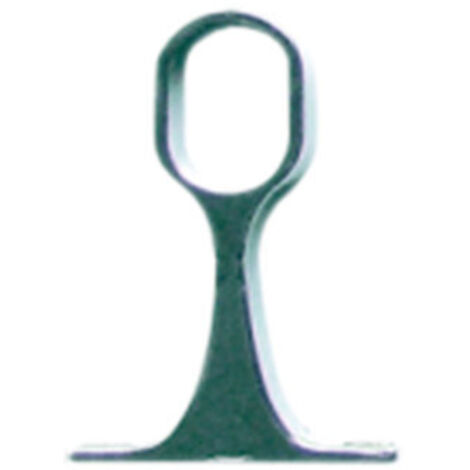 SOPORTE CENTRAL PARA TUBO DE ARMARIO OVAL 25X15MM NIQUEL - 73251