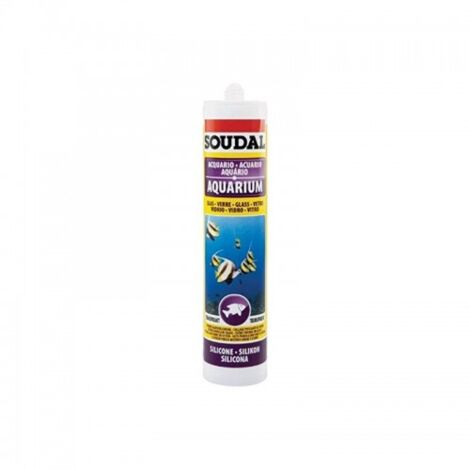 Silicona Soudal acuario 'transparente 300 ml