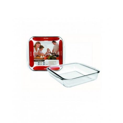 FUENTE HORNO CRISTAL CUADRADO 480625 25X22X5