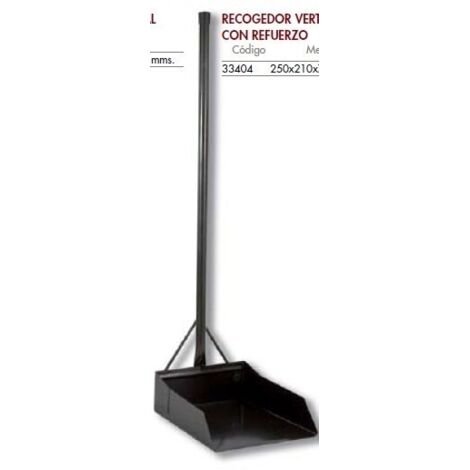 FLORES RECOGEDOR BASURA HIERRO MANGO ALTO REFORZADO