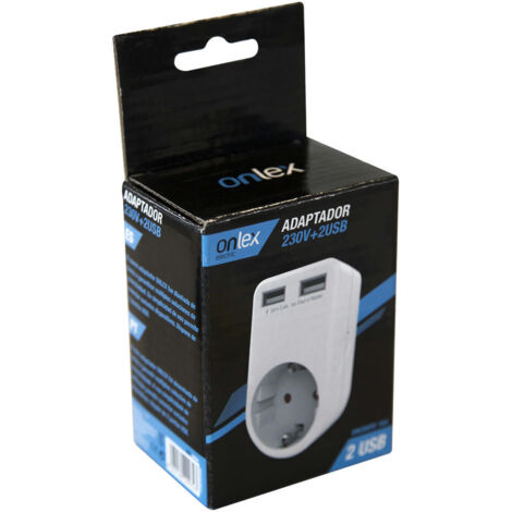 Adaptador 230v + 2usb onlex