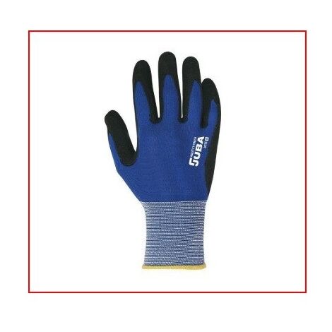 4114/6 GUANTE NYLON RECUBIERTO DE POLIURETANO SIN COSTURAS CON PUÃ‘O COLOR AZ - JUBA