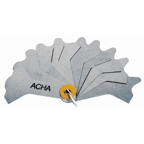 Galgas para cordones soldadura 12 laminas de 3-12mm 36-140