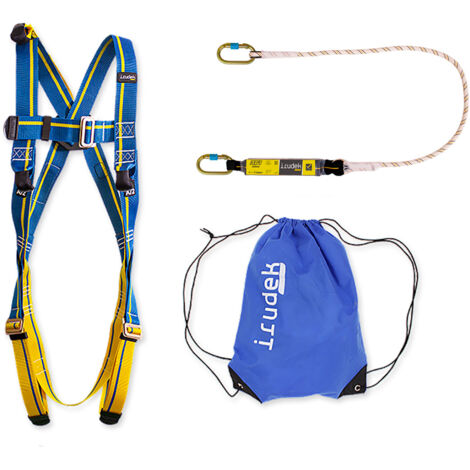 Irudek Apeninos kit arnés anticaídas - L/XL - Azul/Amarillo