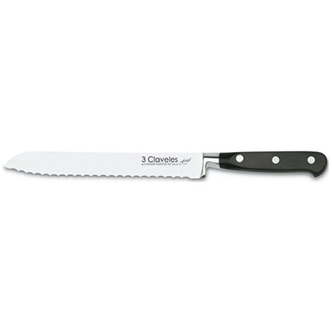 Cuchillo pan forjado 20cm 01567 3 claveles (1/2)