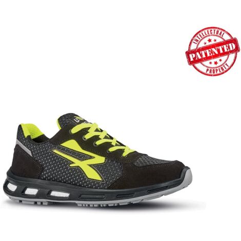 Zapatos de seguridad bajos ASHER 01 FO ESD SRC - Negro/Amarillo 42