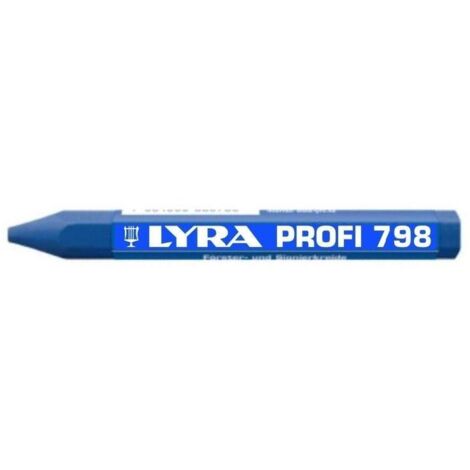 TIZA CERA HEXAGONAL LYRA AZUL (UNIDAD) - ACHA (1/2)