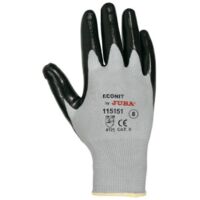 B115151/8 GUANTE NYLON PALMA RECUBIERTA DE NITRILO SIN COSTURAS CON PUÑO EMBOLS - JUBA