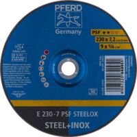 DISCO DESBASTE E 230-7 PSF STEELOX - PFERD
