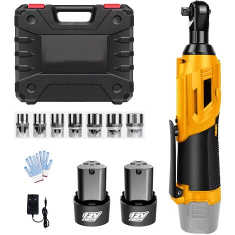 Chiave A Cricchetto Elettrica 3/8'' A Batteria - 40 Nm, 7 Bussola, 2 Batterie 1.5Ah - Per Auto, Mobili, Lavori - Foto 9