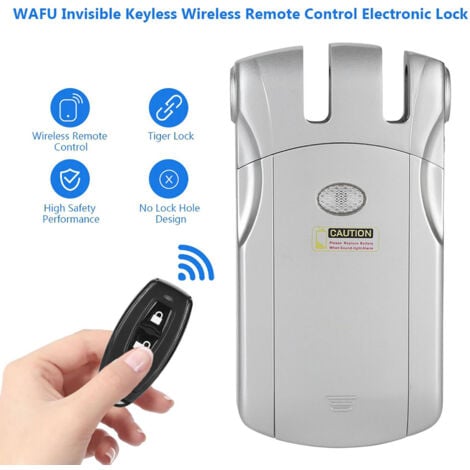 Eosnow Serratura elettronica con telecomando wireless senza chiave invisibile WAFU