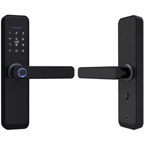 Eosnow Serratura elettronica intelligente per porta, tastiera touch, password, scheda IC, impronta digitale, accesso alla sicurezza domestica