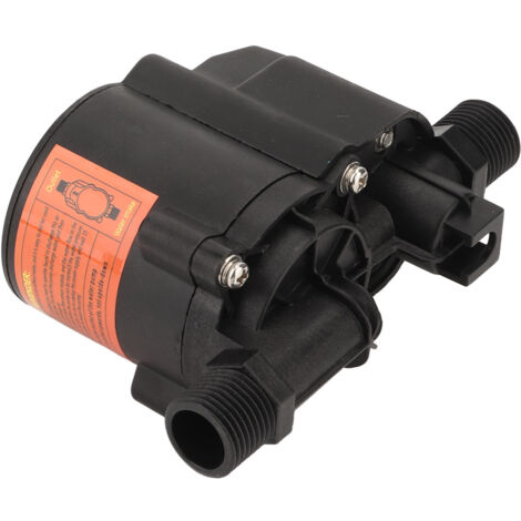 Eosnow  Bomba elevadora de presión de agua, bomba de recirculación de refuerzo de ducha pequeña, completamente automática, de bajo ruido, 24V CC, enchufe europeo de 100-240V