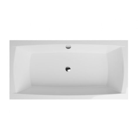 Badewanne Rechteck 140x70  mit Wannenträger, Ablaufgarnitur & Füßen GRATIS - Komplettset 4in1 Original Acryl Wanne Siphon - BADLAND APRI