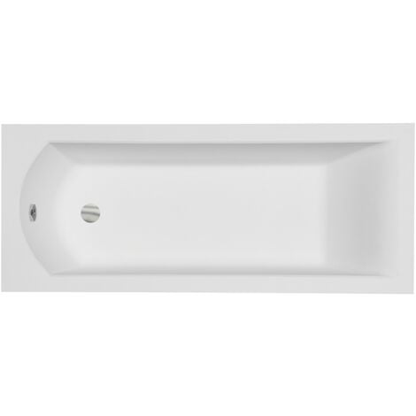 Badewanne Rechteck 180x80  mit Wannenträger, Ablaufgarnitur & Füßen GRATIS - Komplettset 4in1 Original Acryl Wanne Siphon - BADLAND SHEA