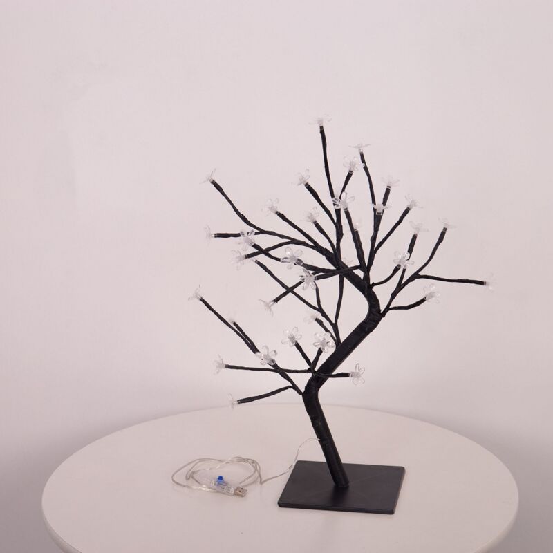 Arbre lumineux,Lampe LED Sakura à fleurs, Branches réglables, 48 LEDadaptée à la décoration de la pièce et aux cadeaux la Décoration de Fête de Mariage (colorés) 4