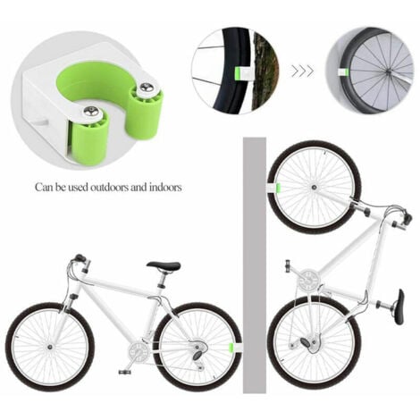 Boucle de stationnement pour vélo, boucle de stationnement pour vélo de route, boucle de stationnement en plastique créative portable, adaptée au garage, au salon (vert)