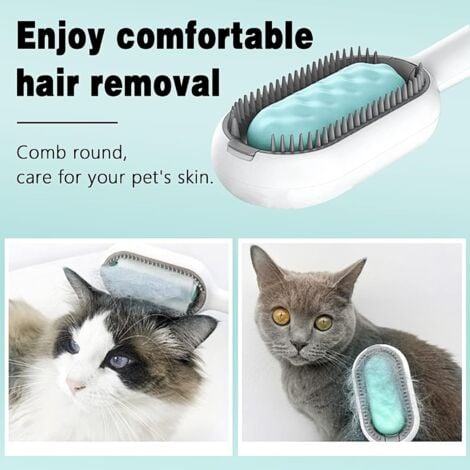 Brosse Chat Brosse Chien, Universel Brosse Anti Poils Animaux, Brosse pour Chat Poil Long, Brosse de Nettoyage Multifonctionnelle pour le Nettoyage et le Toilettage des Poils d'animaux (Vert）