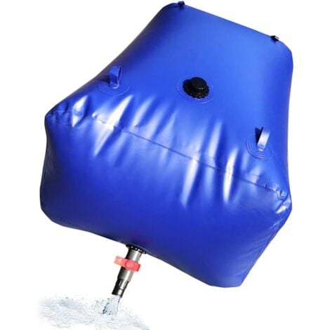 Réservoir d'eau Pliable, Grand Portable PVC Souple Capacité Poche à Eau Citerne Souple, Antifuite Plein Air Jardin Cuve Récupérateur Eau de Pluie avec Robinet de Arrosage Vidange AmL1RDJvp