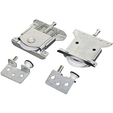 2 pièces Roulette Porte Coulissante placard,Pièces de porte coulissantes pour porte de garde-robe,roues,rouleaux,armoire Runners Guides,Roulette Placard Coulissant Armoire Porte Rouleau,Charge 30 kg