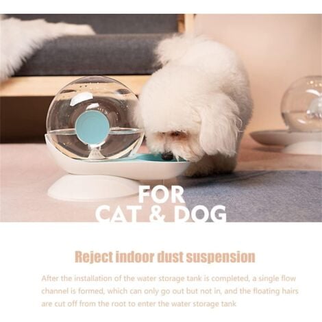 Distributeur d'eau Automatique pour Chien Chat, en Forme d'escargot, Abreuvoir à gravité pour Animaux domestiques, Fontaine Transparente Distributeur de Bol d'eau pour Chien Chats, 2.8 L