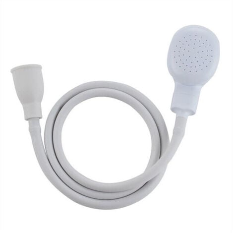 Douchette Robinet pour Mélangeur Plastique, Douchette Tuyau Lavabo Universelle Adaptable sur Robinet, Douchette Coiffure à domicile, Bain Bébé, Animal, WC (1M/39.37inch)