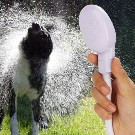 Douchette Robinet pour Mélangeur Plastique, Douchette Tuyau Lavabo Universelle Adaptable sur Robinet, Douchette Coiffure à domicile, Bain Bébé, Animal, WC (1M/39.37inch)