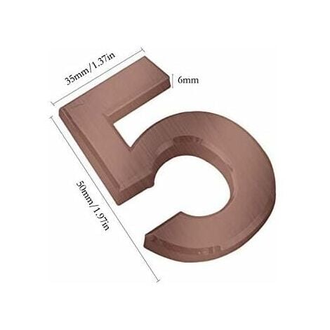 10pcs Numéro de Plaque Maison Numéros de Boîte aux Lettres Numéros de Porte Auto-Adhésifs 0-9 Numéros d'Adresse Plaque Numero Maison pour  chambre d'hôtel, magasin, bâtiment commercia