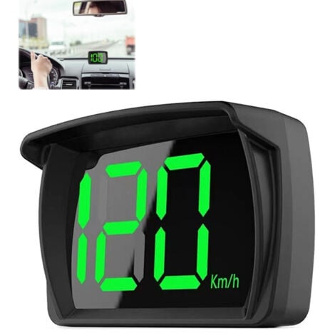 Compteur de Vitesse Intelligent GPS ,Voiture HUD Headup Display KM/H  avec LED Grand Affichage de Police pour Voiture Camion SUV Moto