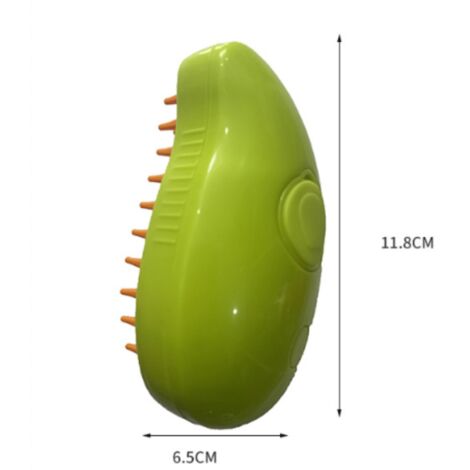 Brosse Vapeur Chat,3-In-1 Brosse Chat Vapeur Vert Brosse a Vapeur Pour Chat Multifonction Brosse Vapeur pour Chat Brosse Chien Chat à Vapeur pour DémêLer Les Noeuds et Les Poils Lâches des Animaux