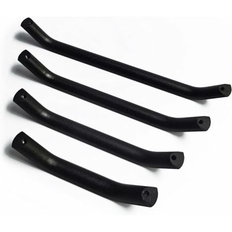 10X Poignées et boutons de tiroir Cuisine Armoire Porte Poignées Placard Tiroir Chambre Meubles Tirer Entraxe 128mm, Procédé de Sablage,Noir