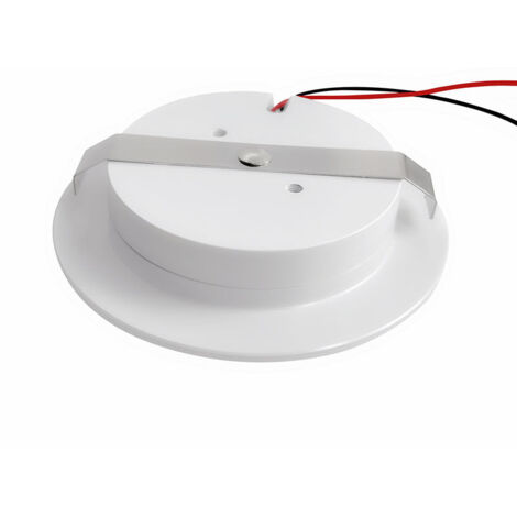 Mini Spot LED Encastrable perçage 55mm diamètre 68mm Compact 3W DC12V étanche IP54 Salle de bain, cuisine, meubles (Aluminium, Blanc Naturel 4000K) [Classe énergétique E]