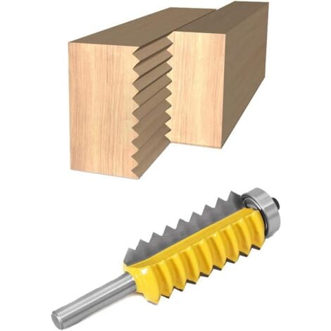 Fraise pour défonceuse, affleureuse et toupie,8 mm Shank panneau surélevé « V » Bits joint entures Colle Fraise for bois Tenon Boiseries cône Tenon fraisage Tenoning machine (Size : 8 x 55)