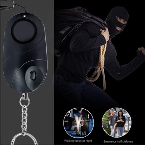 Alarmes de Poche, Sirène d'alarme,Alarme personnelle de sécurité d'urgence de 130 décibels avec lumières LED, avertisseur de prévention de la criminalité pour Les Enfants, Femmes et Personnes âgées (R