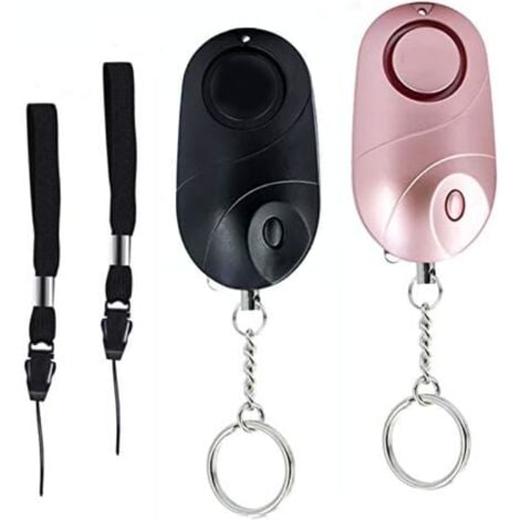 Alarmes de Poche, Sirène d'alarme,Alarme personnelle de sécurité d'urgence de 130 décibels avec lumières LED, avertisseur de prévention de la criminalité pour Les Enfants, Femmes et Personnes âgées (R
