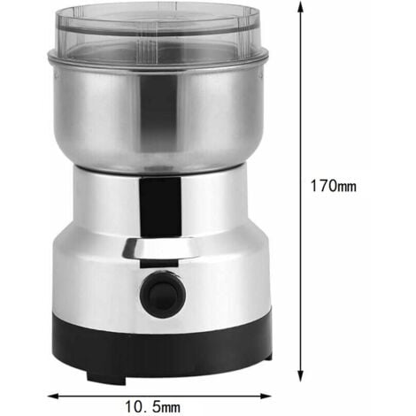 Moulin à Café électrique Moulin Noix et Céréales, Broyeur Alimentaire en Acier Inoxydable Moulin à Café Et Mixeur électrique Broyeur pour Grains de Café, Graine de Lin et Autres épices