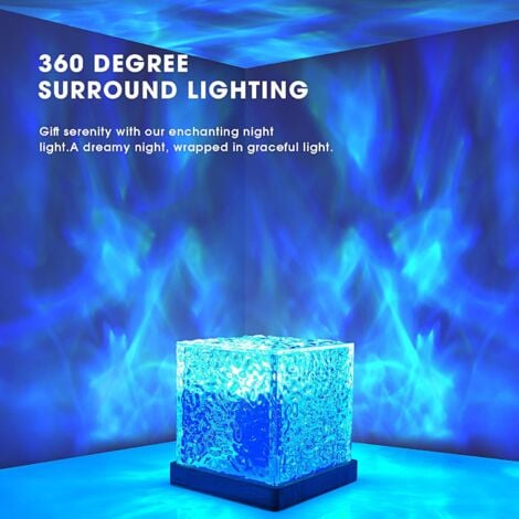 Lumière décorative Ocean Wave Sensory Light avec 16 couleurs, lumière pour chambre/fête/salle de jeux