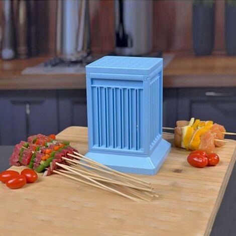 Machine à Brochettes de Viande pour Barbecue, Fabricant de brochettes de Viande, Fabricant de Brochettes à 49 Trous, Barbecue Kebab Maker, Vegetable Quick maker, Outil de Coupe pour Barbecues