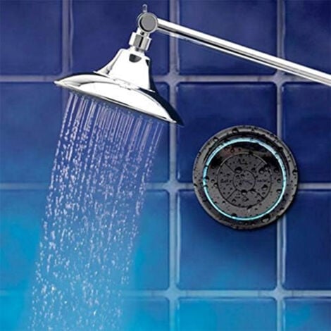 Haut-parleur de douche Enceinte Bluetooth Étanche Radios de Douche Haut-Parleur Portable pour Douche Camping Voiture Voyage paires à tous les appareils Bluetooth Samsung PC iPhone