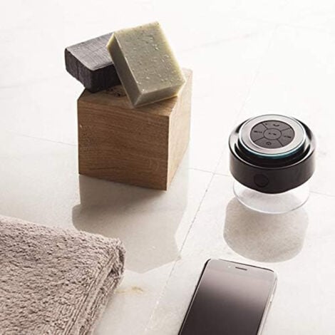 Haut-parleur de douche Enceinte Bluetooth Étanche Radios de Douche Haut-Parleur Portable pour Douche Camping Voiture Voyage paires à tous les appareils Bluetooth Samsung PC iPhone