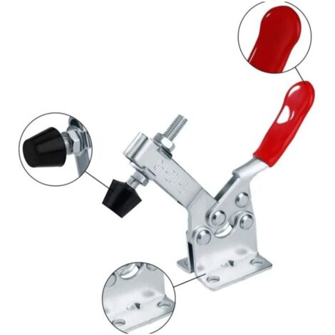 Pince à GenouillèRe,4 GH-201-B Sauterelle De Serrage, Serrage à GenouillèRe Capacité De Maintien,Pour Machines, Travail Du Bois, Soudure, Produits Faits à La Main De Ponçage