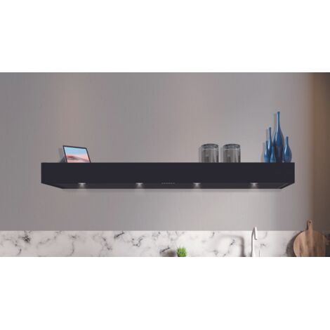 CAMPANA MENSOLA PARETE -cm. 150X48 - Negra - 900 m3/h