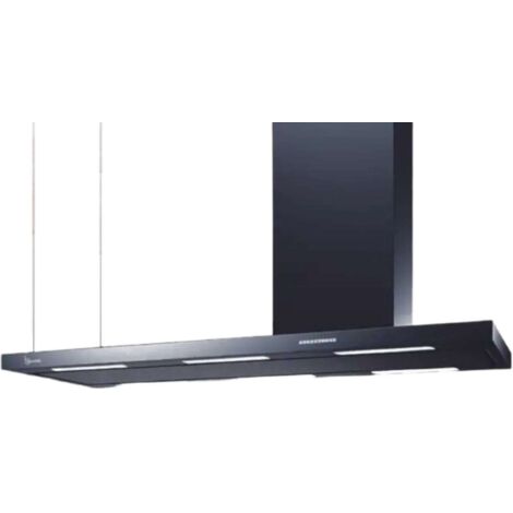 CAMPANA ELEA ISOLA cm. 116x60 chimenea derecha - Negra - 800 m3/h