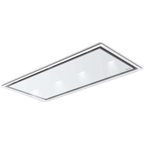 CAMPANA GEA FLAT cm. 120X60 - Blanca spot light - 800 m3/h