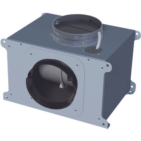 MOTOR INTERIOR MINI KUBE BOX cm. 20x28 - Galvanizado - 380 m³/h