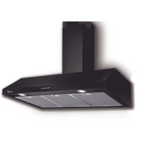 CAMPANA RETTA cm. 90 - Negra - 700 m3/h