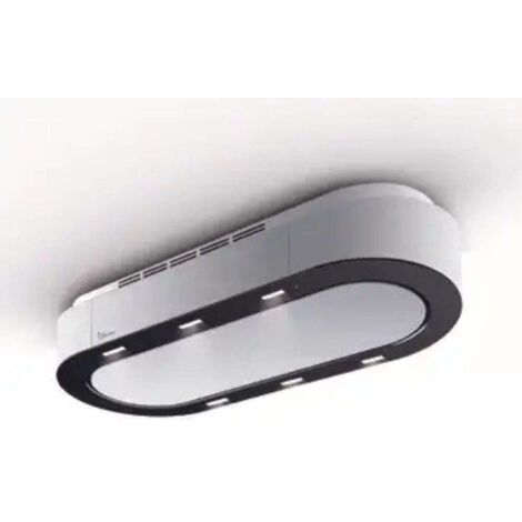 CAMPANA UNIKA cm. 120x50 - Blanco y negro visto - 800 m³/h (1/4)